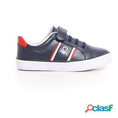 BENETTON Crispy sneaker bambino - navy rosso