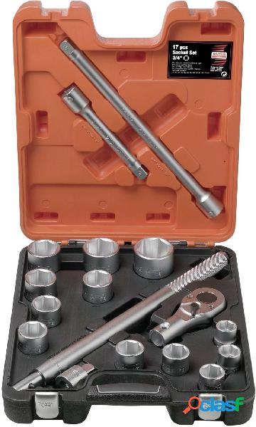 Bahco Kit di chiavi a bussola 17 parti SLX 17