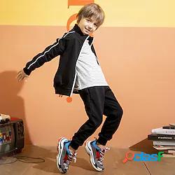 Bambino Da ragazzo Cappotto Manica lunga Nero Blu Rosso