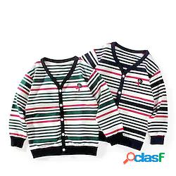 Bambino Da ragazzo Cappotto Manica lunga Verde Blu marino A