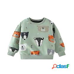 Bambino Da ragazzo Felpa Manica lunga Animali Girocollo