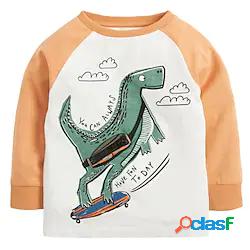 Bambino Da ragazzo Felpa Manica lunga Dinosauro Girocollo