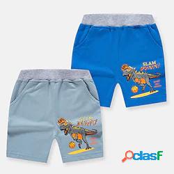 Bambino Da ragazzo Pantaloncini Blu Azzurro Dinosauro