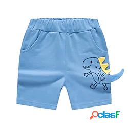 Bambino Da ragazzo Pantaloncini Blu Dinosauro Primavera