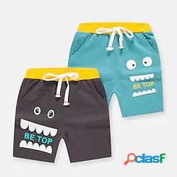 Bambino Da ragazzo Pantaloncini Blu Grigio Pop art Lacci