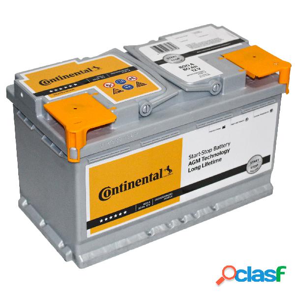 Batteria auto Continental Agm Start&Stop 80Ah 800A 12V =