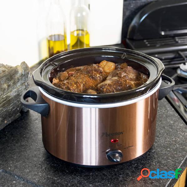 Bestron Pentola Slow Cooker ASC451CO 180 W Rame 4,5 L