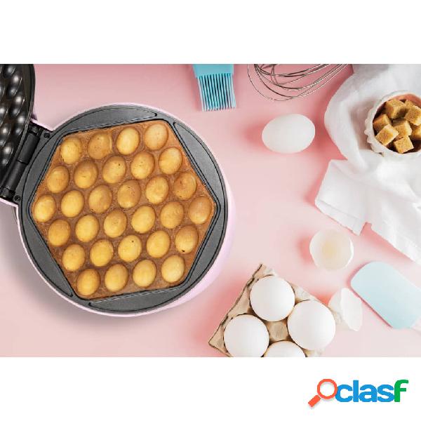 Bestron Piastra per Waffle con Bolle ABWM300P 700 Rosa