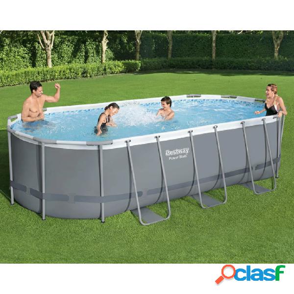Bestway Piscina Fuori Terra Ovale Power Steel 549x274x122 cm