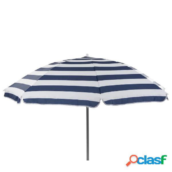 Bo-Camp Ombrellone Beach 160 cm Blu e Bianco