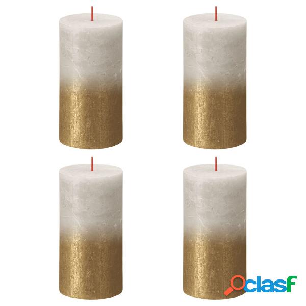 Bolsius Candele Pilastro Rustiche Sunset 4 pz 130x68 mm