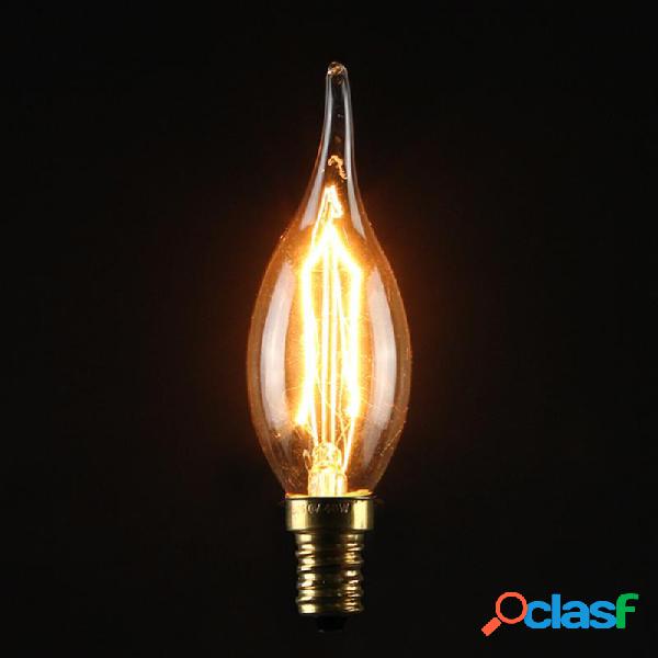 C35 40w e14 antico edison annata filamnet carbonio vetro