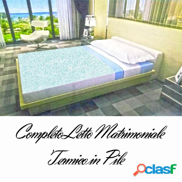 COMPLETO DA LETTO IN PILE LENZUOLO SOPRA E SOTTO 2