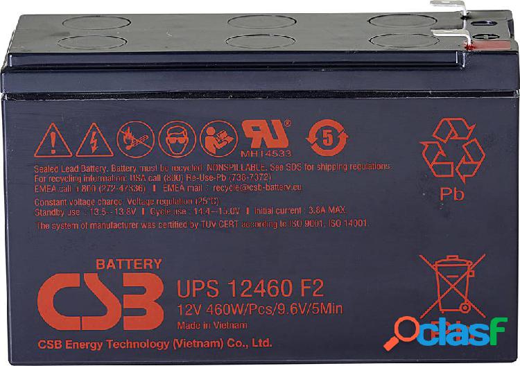 CSB Battery UPS 12460 high-rate UPS12460F2 Batteria al