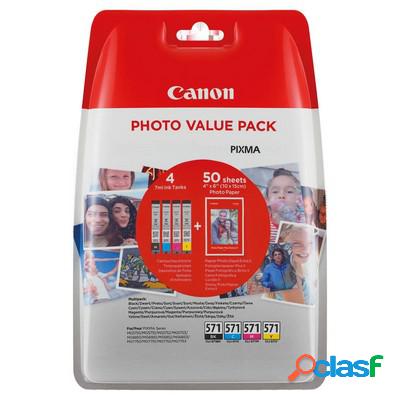 Cartuccia Canon 0386C007 Multipack CLI-571 (Conf. da 4 pz.)