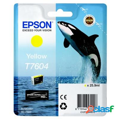 Cartuccia Epson C13T76044010 T7604 Orca originale GIALLO
