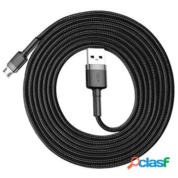 Cavo MicroUSB Baseus Cafule CAMKLF-CG1 - 2m - Grigio / Nero