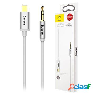 Cavo audio Baseus M01 USB Type-C / 3,5 mm - 1,2 m - Argento
