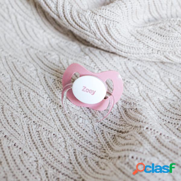 Ciuccio Personalizzato con Nome - Rosa