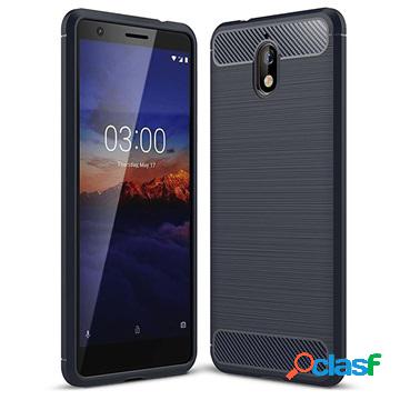 Custodia Nokia 3.1 Plus in TPU spazzolato - Fibra di