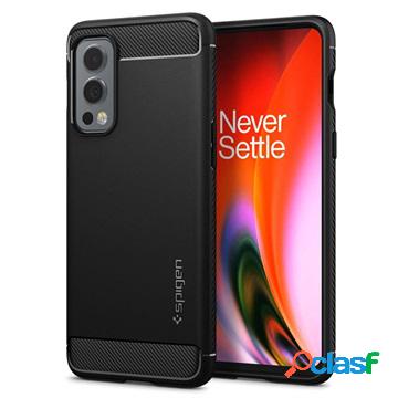 Custodia in TPU Spigen Rugged Armor OnePlus Nord 2 5G - Nera