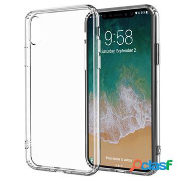 Custodia in TPU di cristallo antiscivolo per iPhone X /
