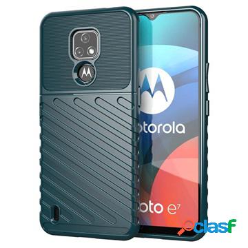 Custodia in TPU per Motorola Moto E7 serie Thunder - verde