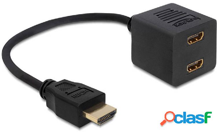 Delock 65226 HDMI Adattatore [1x Spina HDMI - 2x Presa HDMI]