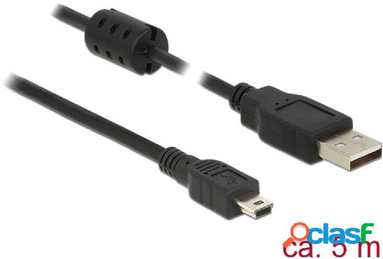 Delock Cavo USB USB 2.0 Spina USB-A, Spina USB-Mini-B 5.00 m