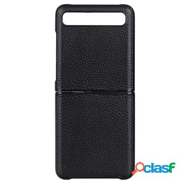 Elegante custodia in pelle Flip per Samsung Galaxy Z - nera