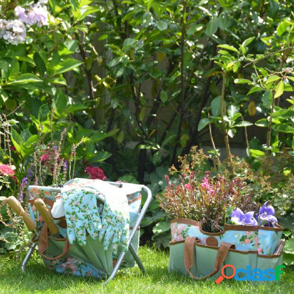 Esschert Design Sgabello Attrezzi da Giardino Stampa con