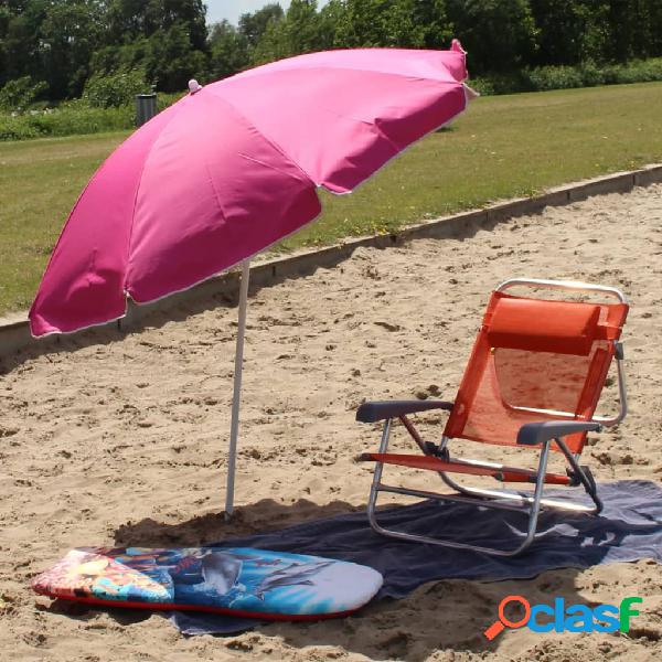 Eurotrail Ombrellone da Spiaggia UPF 50+ Rosa