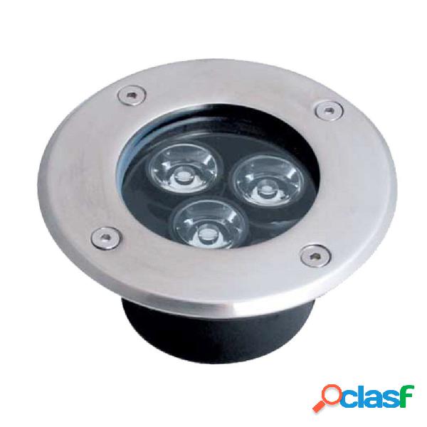 FARETTO 3W 3 LED INCASSO PAVIMENTO FARO GIARDINO