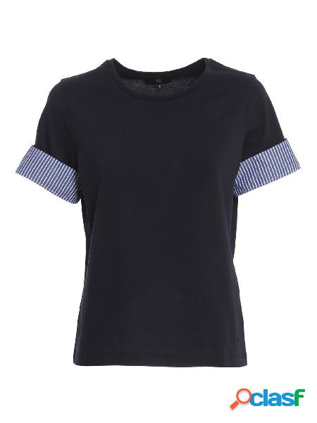 FAY T-SHIRT DONNA NPWB2425840RVRU807 ALTRI MATERIALI BLU