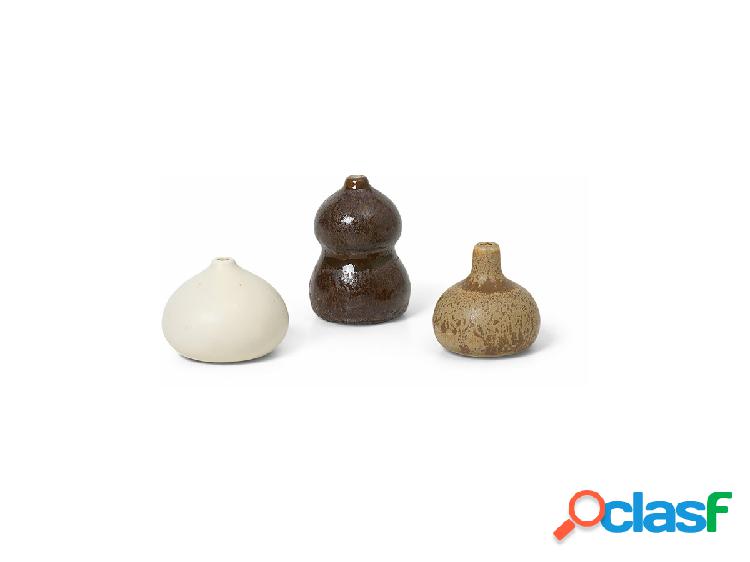 Ferm Living Komo Mini Vases - Set da 3