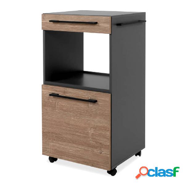 Finori Credenza con Rotelle Palma 35A Grigio Antracite e