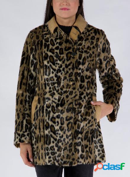 GIACCA REVERSE IN PELLICCIA SINTETICA ANIMALIER
