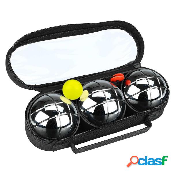 Get & Go Set da Pétanque IV 3 Bocce Argento COC