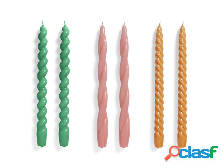 Hay Spiral Candele 6 pz.