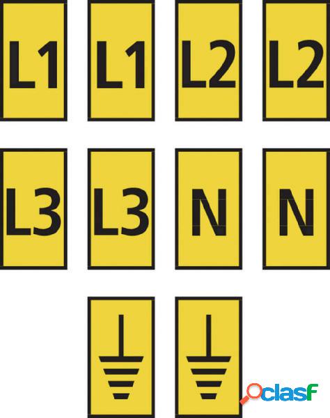 HellermannTyton WIC2-L1,L2,L3,N,Earth-PA66-YE (1000) Clip