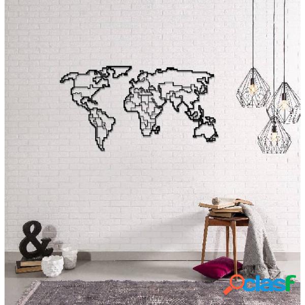 Homemania Decorazione Parete Mappa del Mondo 11 100x53 cm