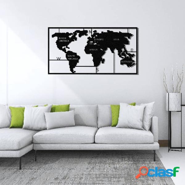 Homemania Decorazione da Parete Mappa del Mondo 90x55 cm