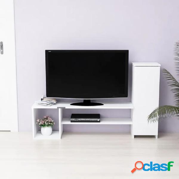 Homemania Mobile Porta TV Nice 151x29,5x40/90 cm Bianco