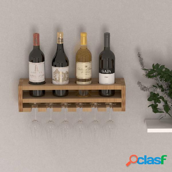 Homemania Portabottiglie Poseidon 48x13,8x12 cm Legno