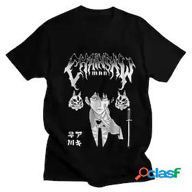 Inspired by Chainsaw Man Denji 100% Polyester T-shirt Anime