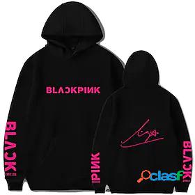 Inspired by KPOP Black Pink 100% Polyester Hoodie Anime