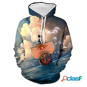 Inspired by One Piece Monkey D. Luffy 100% Polyester Hoodie