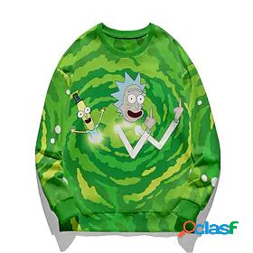 Inspired by Rick and Morty Cosplay 100% Polyester Hoodie