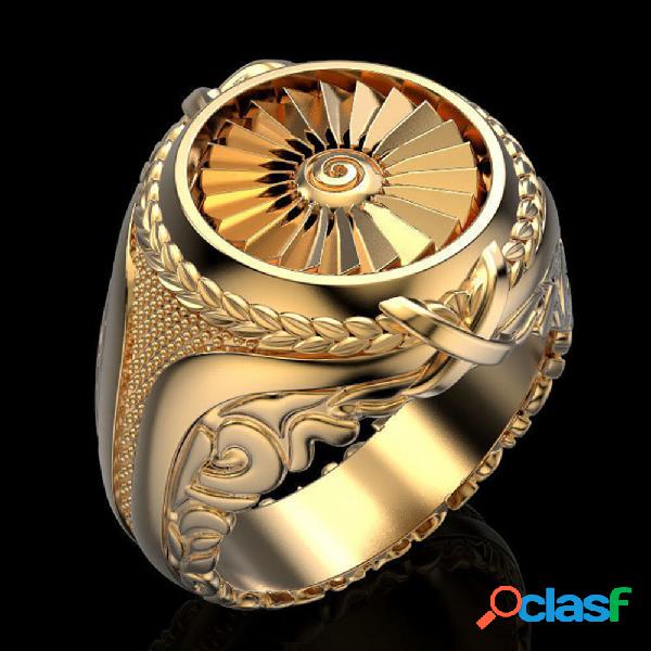 JASSY 1Pcs Alloy Retro Punk Creative Metal Turbo 3D Pattern