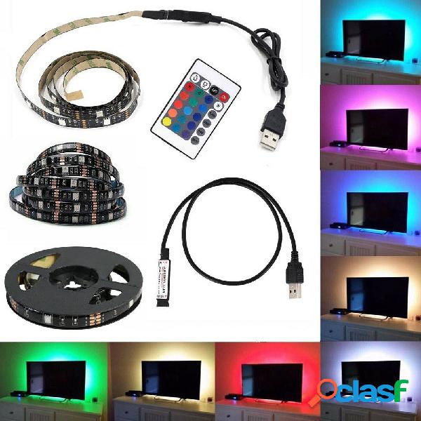 KIT TV STRISCIA STRIP LED USB RGB 5V PER RETROILLUMINAZIONE